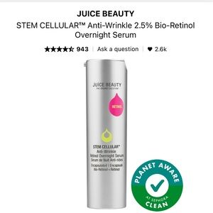 Juice Beauty STEM CELLULAR ANTI-WRINKLE RETINOL OVERNIGHT SERUM